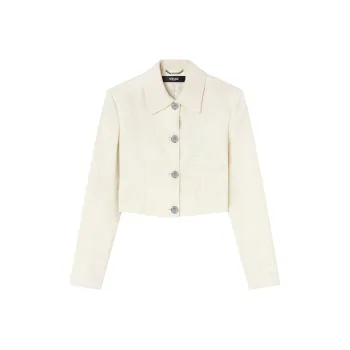 VERSACE Silk blend Cropped Jacket