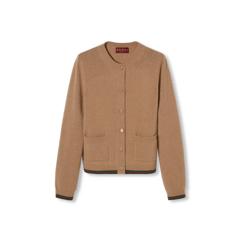GUCCI Web Detailed Cardigan-0