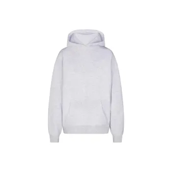 SKIMS COTTON FLEECE OVERSIZED HOODIE Sweatshirt Women's Light Heather Grey