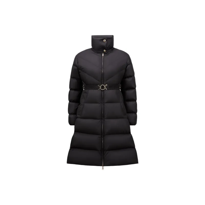 Moncler Brou Belted ZIp-Up Padded Coat-0
