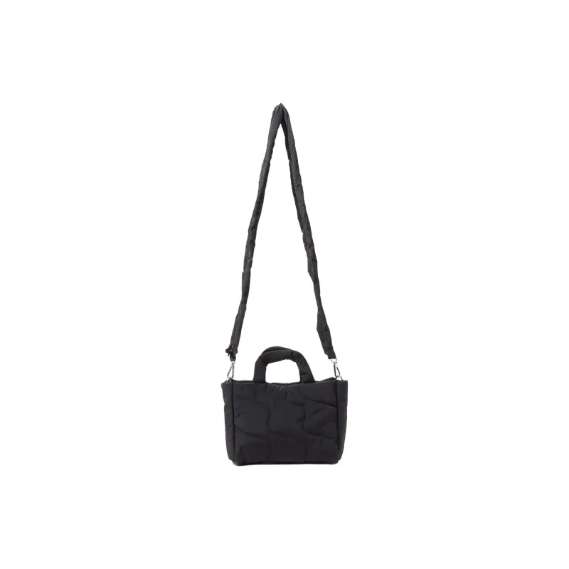 Beams Heart Nylon One Shoulder Handbag Women's Black-2