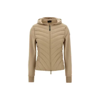 Moncler Padded Diagonal Quilted Zip Up Jacket