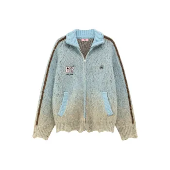 CHUU Knitwear Women's Blue Tie Dye
