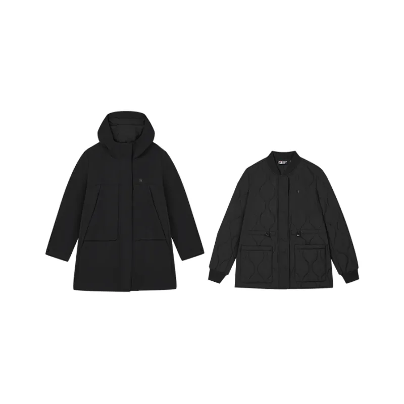 FILA Jacket Women's 2 Pack Jet Black-0