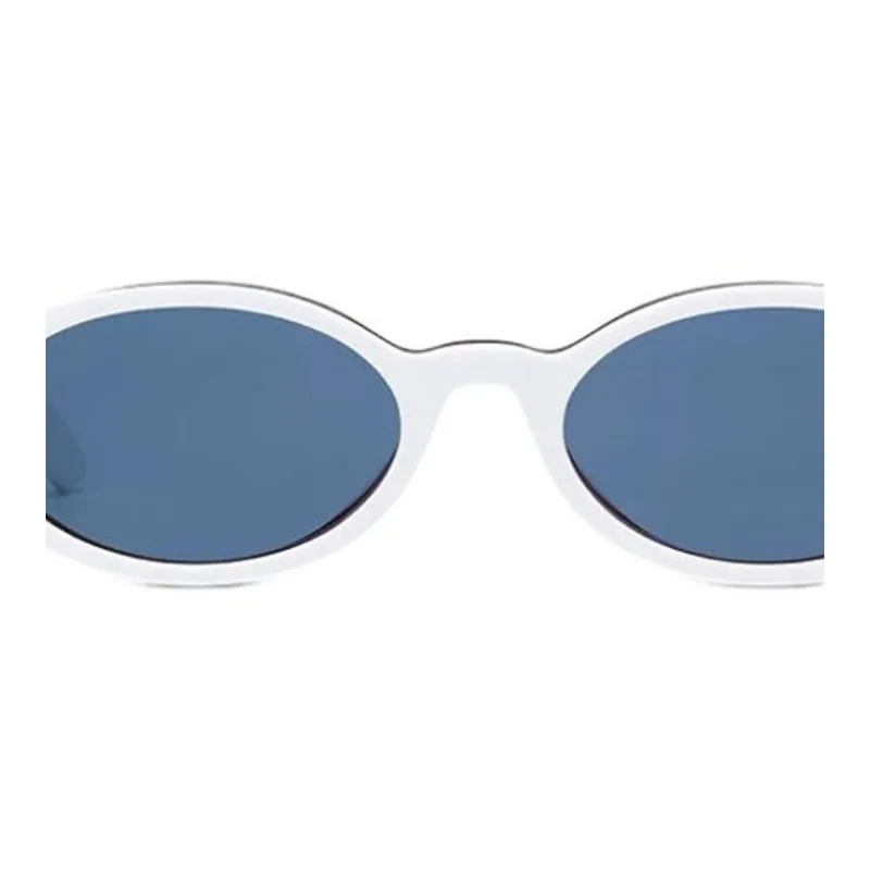 DIOR Acetate Oval Sunglasses Unisex White-1