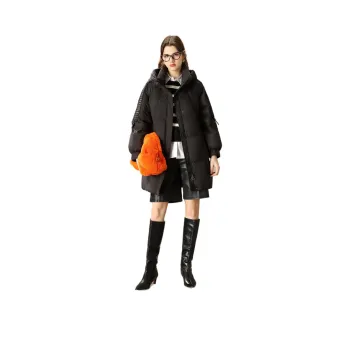 FENHONGMALI Down Jacket Women's Black
