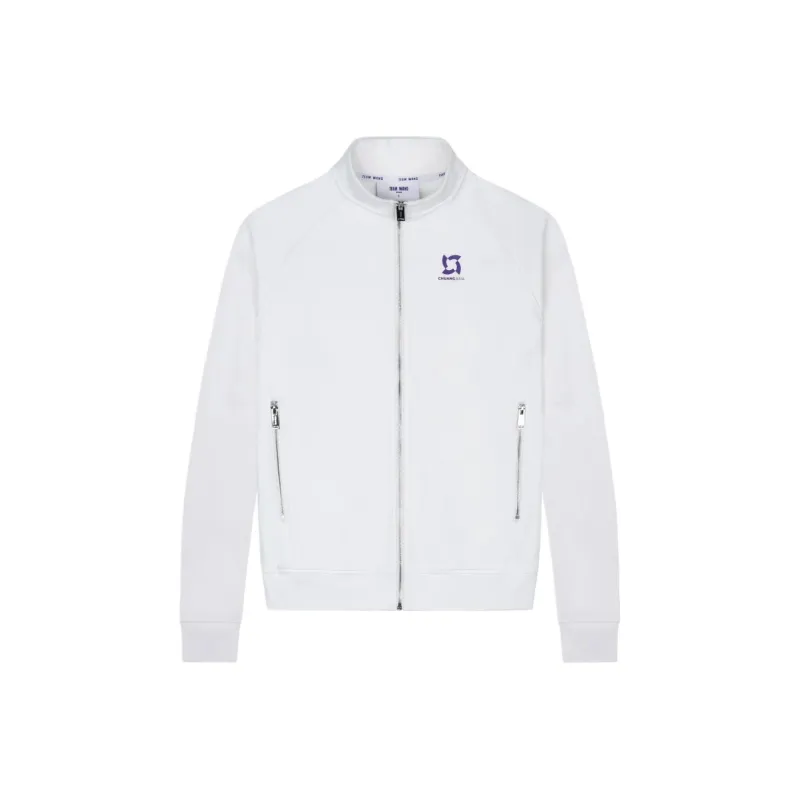 TEAM WANG Logo print Zipped Track Jacket-0