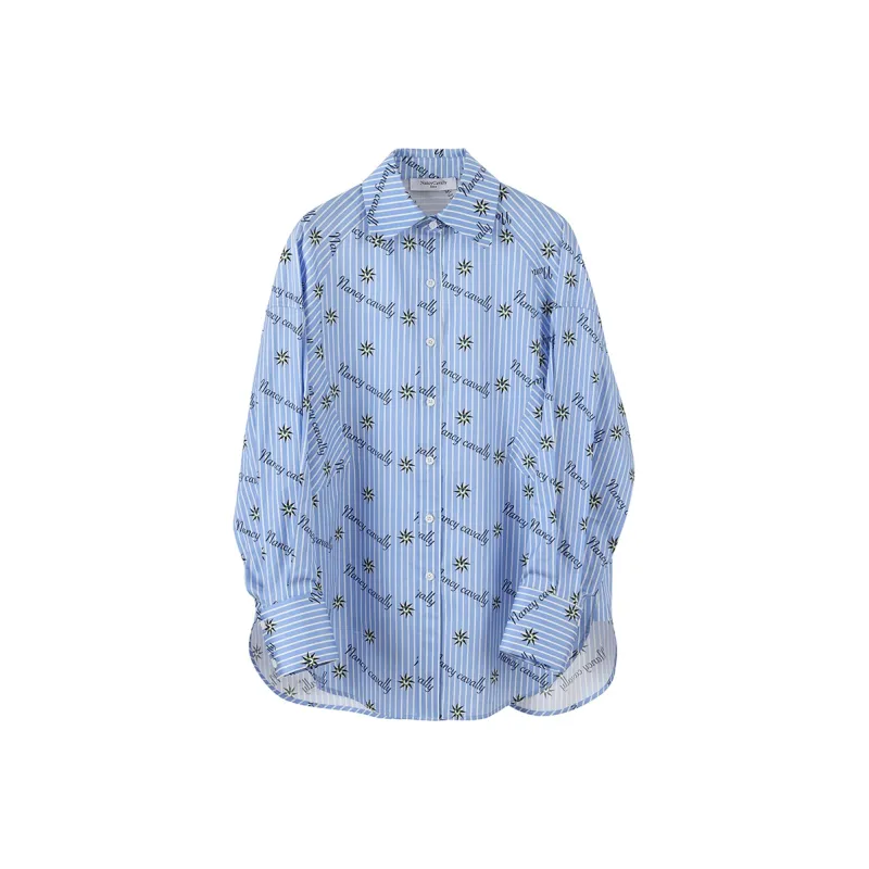 NancyCavally Shirt Women's Blue-0