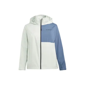 Adidas ULT TERREX MULTI RAIN.RDY 2-LAYER RAIN JACKET PLUS SIZE Jackets Coats Women's Linen Green