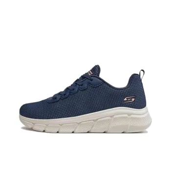Skechers BOBS Sport B Fle Anti Slip Wear Resistant Low Top Casual Shoes Women's Blue