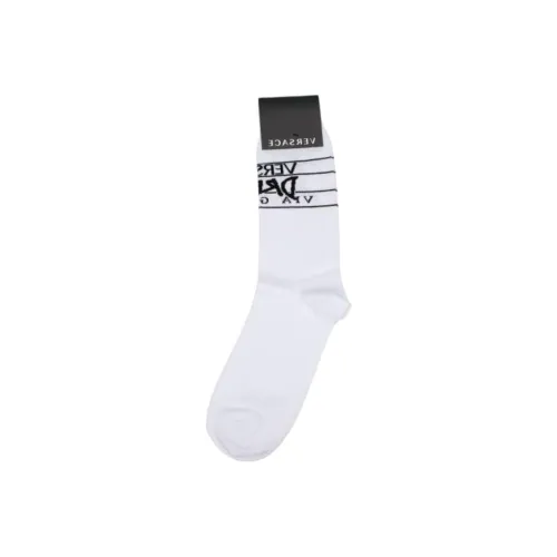 FANSIZHE Mid Calf Socks Women's 1 Pack White