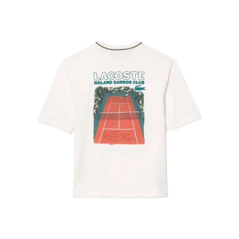 LACOSTE Logo print Cotton T shirt-1