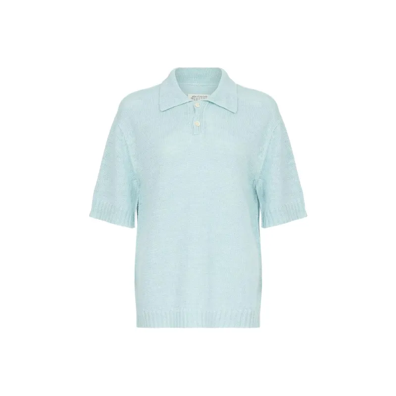 Maison Margiela Polo Shirt Light Blue-0