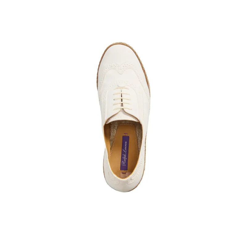 LAUREN RALPH LAUREN Barlowe Wedge Heel High Heels 11cm Women's White-3