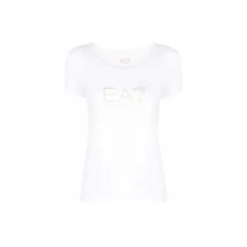 EMPORIO ARMANI Logo print Cotton T shirt