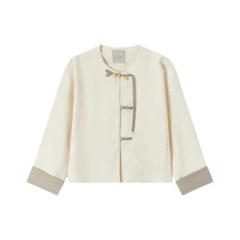 EICHITOO Jackets & Coats Women's Ecru Trim