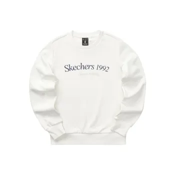 Skechers Colorful Sweatshirt Women's Marshmallow White