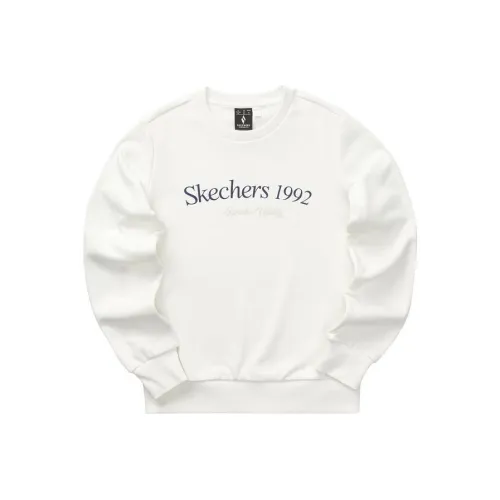 Skechers Colorful Sweatshirt Women's Marshmallow White
