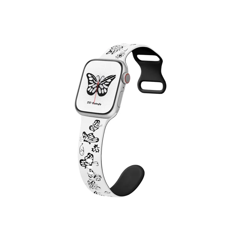 SOUTU Watch Band Apple Compatibility 38/40/41MM / 42/44/45/49MM Silicone Material-8