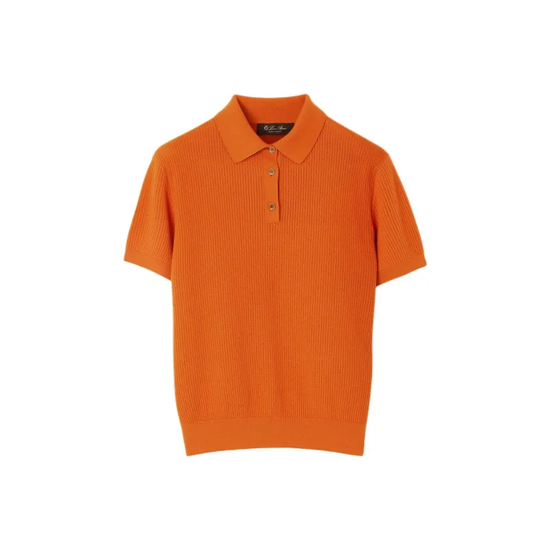 Loro Piana SS25 Polo Shirt Women's Orange-0