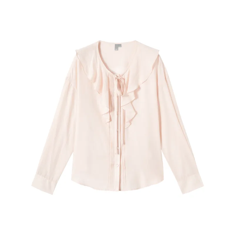 DIALOGUE Chiffon Shirts Women's-0