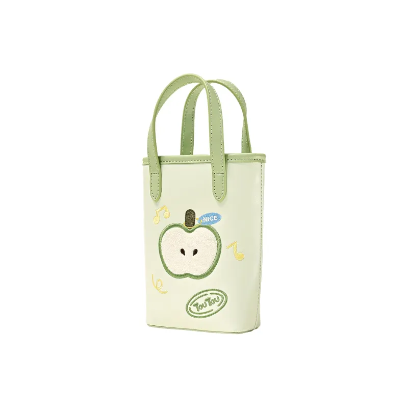 TOUTOU Synthetic Leather Handbag Regular Women's Matcha Green-1