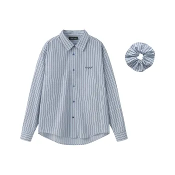 YK&YB Shirts Women's Blue Stripes
