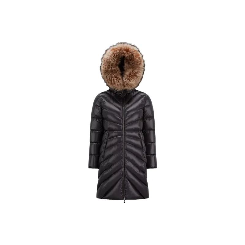Moncler Chandre Zip Up Long Puffer Coat-0