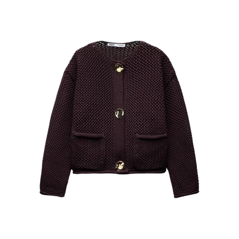ZARA Knitwear Women's Dark Purple-0