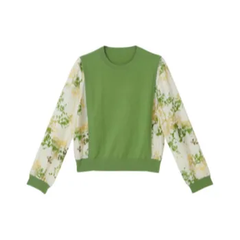 Yiner Cashmere Sweater Women's Fruit Green