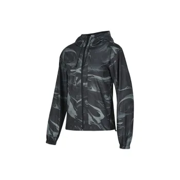 Skechers Jackets Coats Women's Psychedelic Black Gray All Over Print