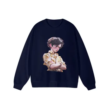 Art Sweatshirt Unisex Dark Blue