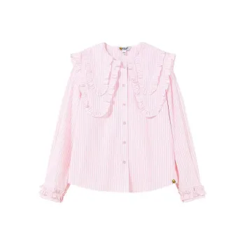 B.Duck Shirt Women's Pink Stripes
