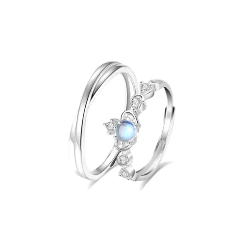 WANLIACC Colored Glaze Rings Unisex