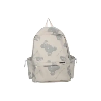 Warrior Nylon Fabric Backpack Regular Unisex White