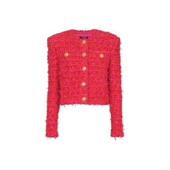 BALMAIN Cropped Tweed Jacket