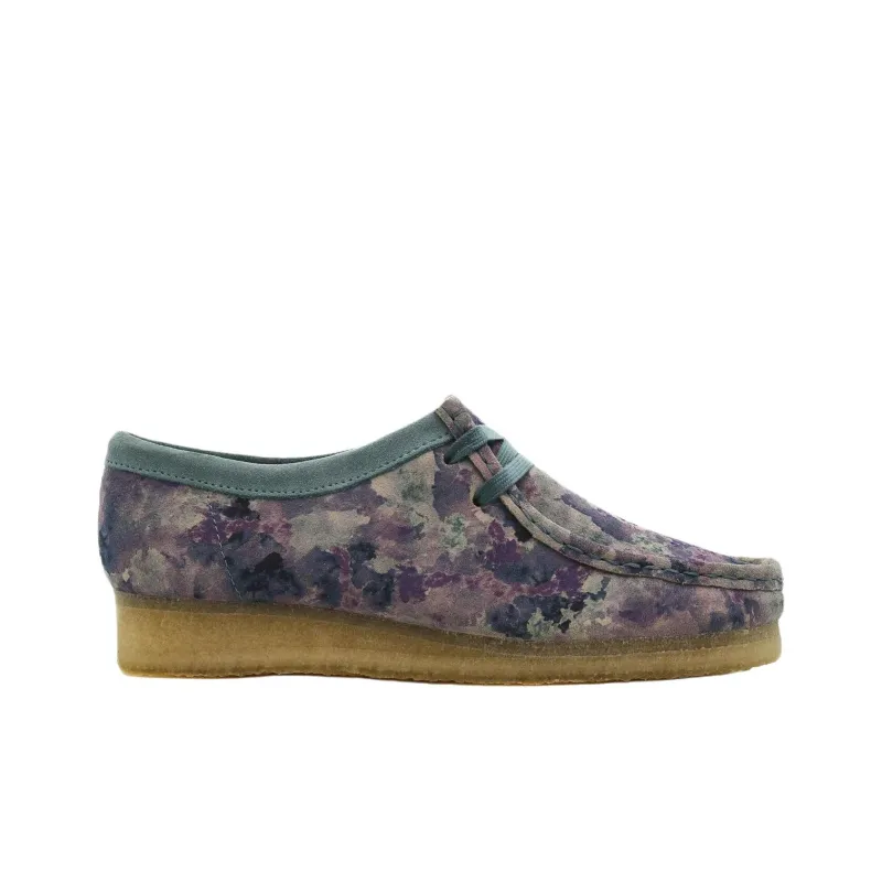 Clarks Originals WALLABEE Abrasion Resistant Low Top Casual Shoes Unisex Blue-1