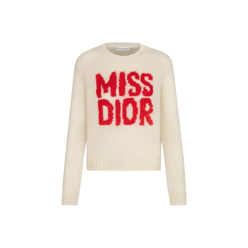 DIOR Miss Dior Cashmere Sweater Women's Light Brown-0