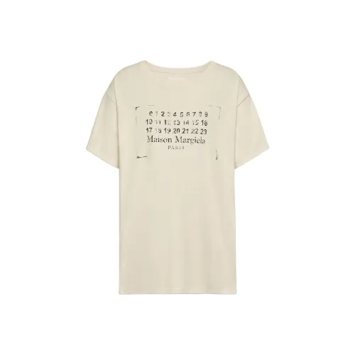 Maison Margiela Ring Spun Jersey T Shirt 'Butter'