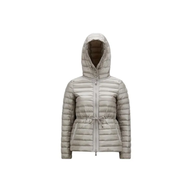 Moncler Down Jacket Women's Light Gray-0