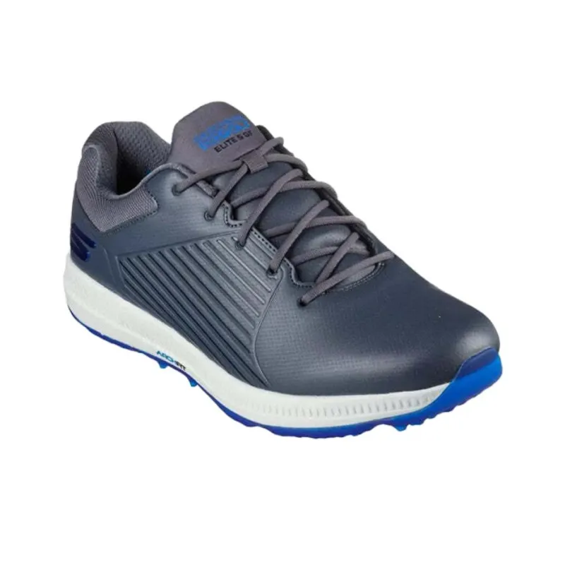 Skechers Go Golf Collection Anti Slip Wear Resistant Low Top Golf Shoes Men's Gray Blue-2