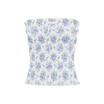 WITH JEAN FW24 Bea Top Strapless Top Women's Toile Papillon/Fabric Butterfly