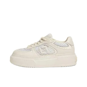 FENDI Match Low Top Skateboard Shoes Women's Beige