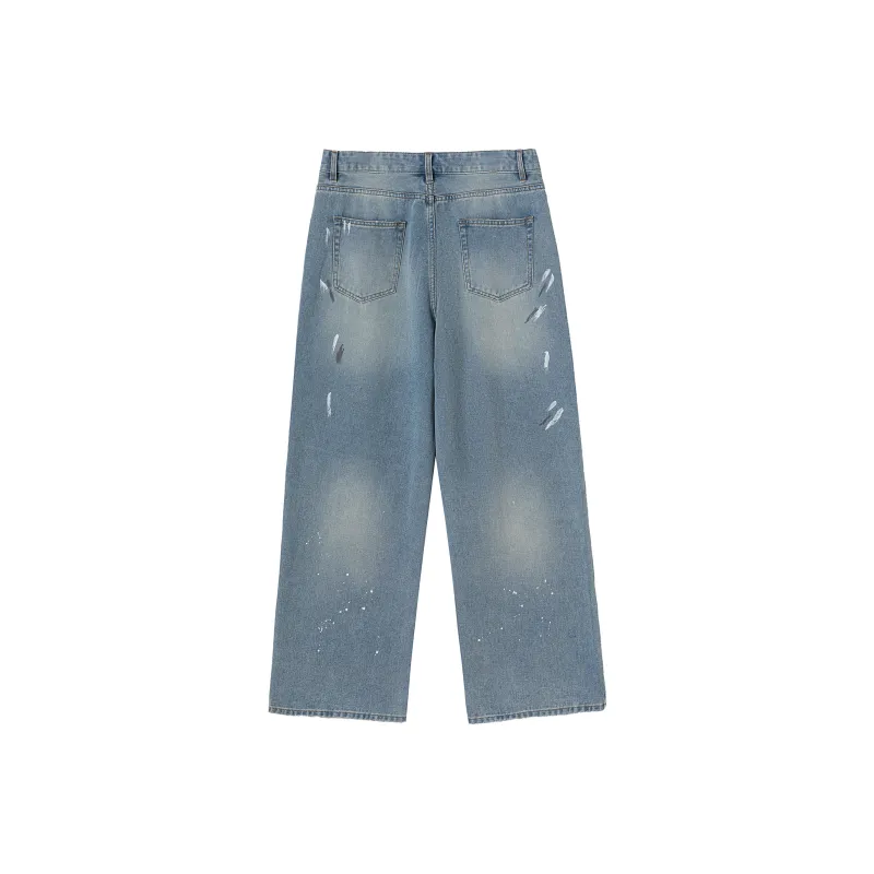 KXLFCHN Jeans Unisex Blue-1