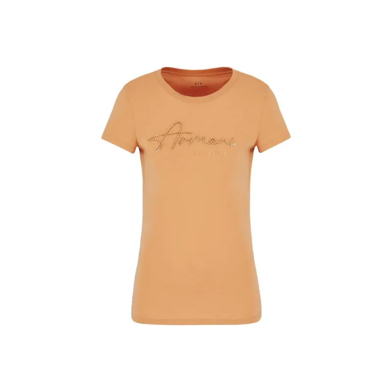 ARMANI EXCHANGEAE FW24 Regular T Shirt Women's Brown-0