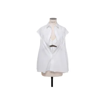 Sacai Poplin Shirt 'Off White'