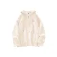 [Spring Fall Thin]Milk White (Heartbeat Pink Chest Logo)