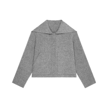 Givenchy Loose Fit Blouson With Splitable Hood 'Light Grey Melange'