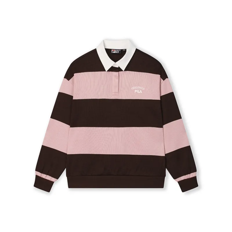 FILA Polo Shirt Women's Coffee Brown Umber-0