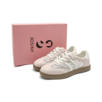 JOSINY Casual Shoes Women's Low Top Light Pink